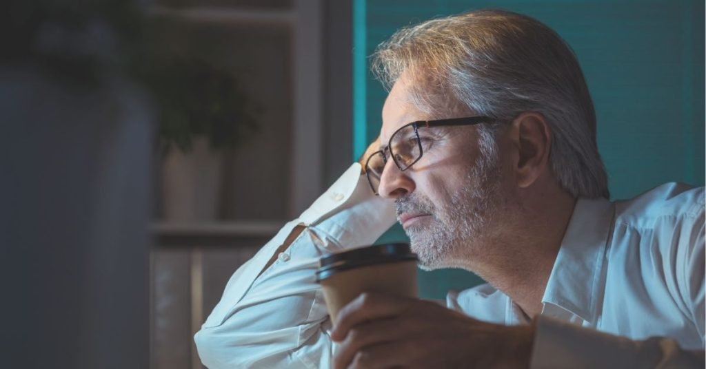 man with coffee